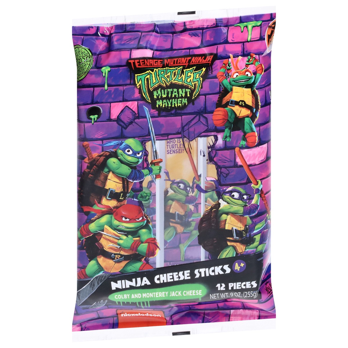 slide 7 of 13, Nickelodeon Teenage Mutant Ninja Turtles Colby and Monterey Jack Cheese Cheese Sticks 12 ea, 12 ct