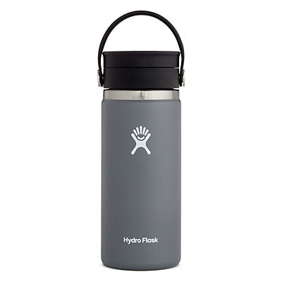 slide 1 of 1, Hydro Flask Wide Mouth Coffee Tumbler with Flex Sip Lid, Stone, 16 oz