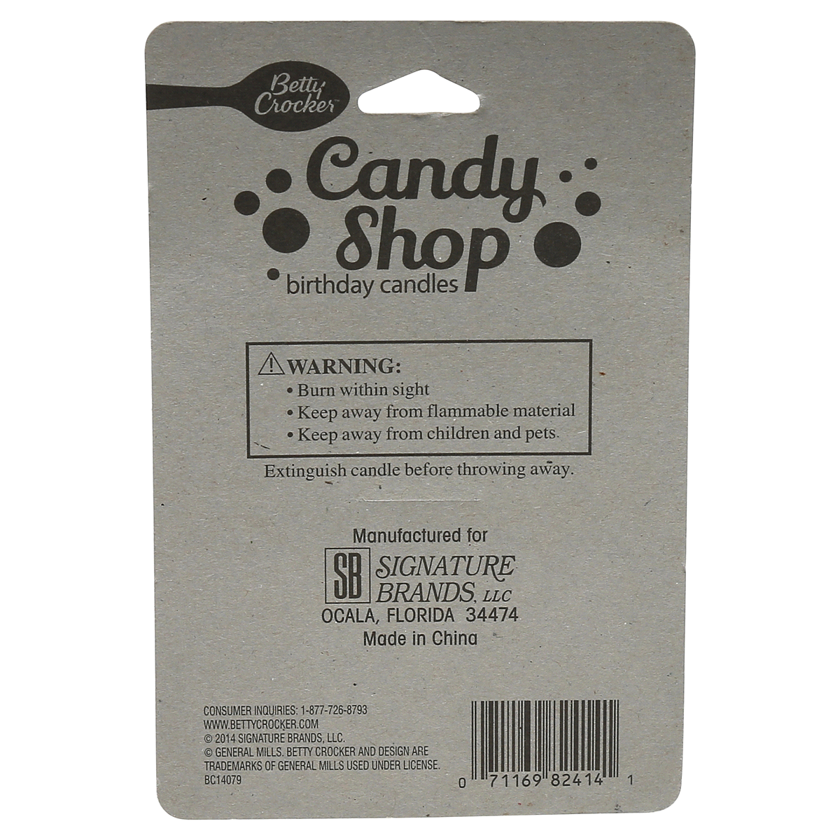 slide 2 of 3, Betty Crocker Candy Shoppe Rainbow Lollipop Birthday Candles, 6 ct