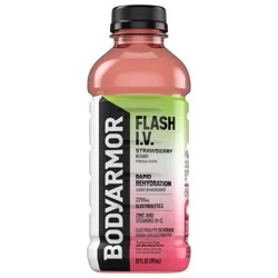 BODYARMOR Flash I.V. Strawberry Kiwi Electrolyte Sports Drink, 20 fl oz Bottle