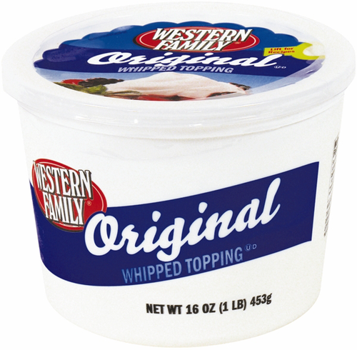 slide 1 of 1, Western Family Original Whipped Topping, 16 oz