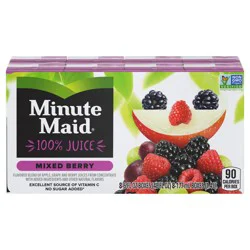Minute Maid Mixed Berry Juice 100 Cartons- 8 ct