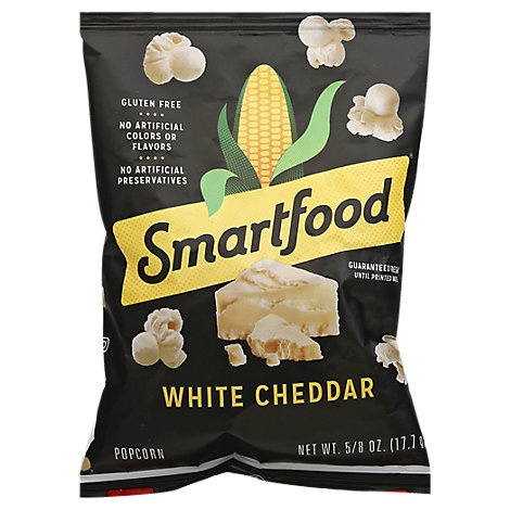 slide 1 of 1, Smartfood Popcorn White Cheddar Plastic Bag -., 625 oz