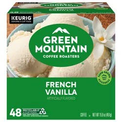 Green Mountain Coffee Roasters French Vanilla Coffee, Keurig Single-Serve K-Cup Pods, Light Roast, 48 Count