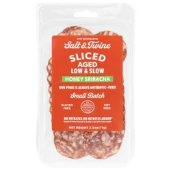 Salt & Twine Sliced Honey Sriracha Salami 2.5 oz