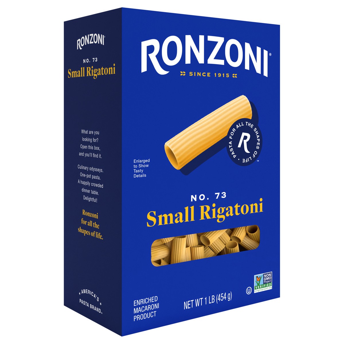 slide 8 of 9, Ronzoni Small Rigatoni, 1 lb