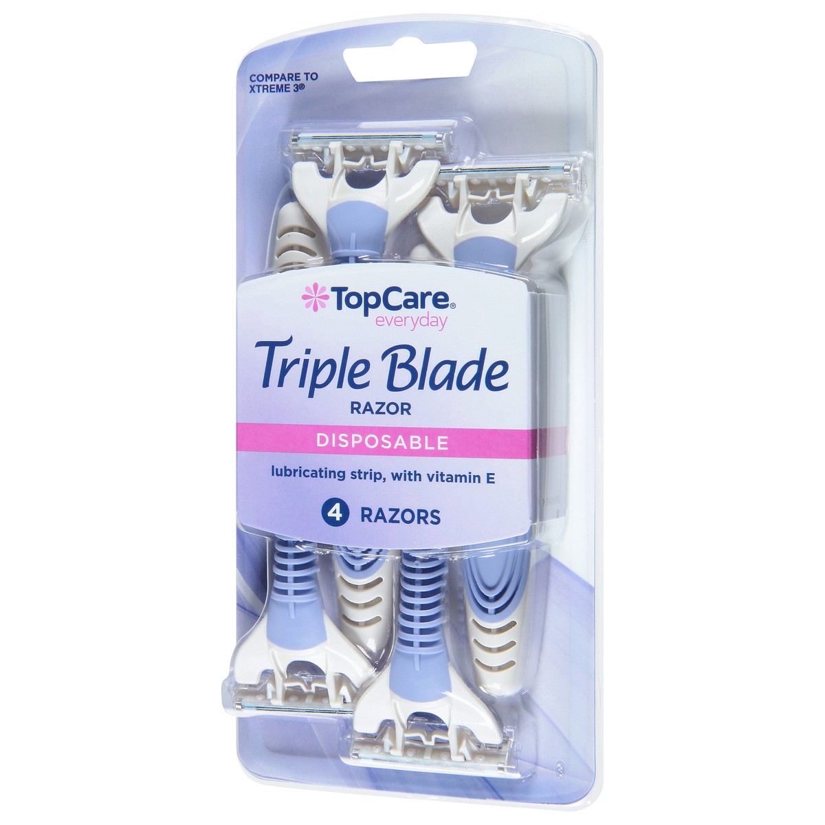 slide 3 of 9, TopCare Everyday Triple Blade Disposable Razors 4 ea, 4 ct