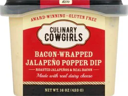 Culinary Cowgirls Bacon-Wrapped Jalapeno Popper Dip 16 oz