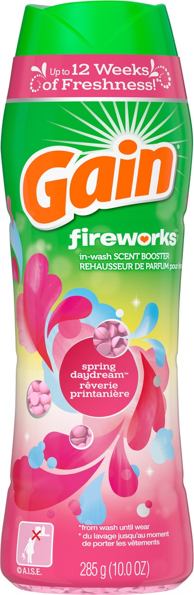 slide 8 of 8, Gain Fireworks Laundry Scent Booster Beads, Spring Daydream, 10 fl oz, HE Compatible, 10 oz