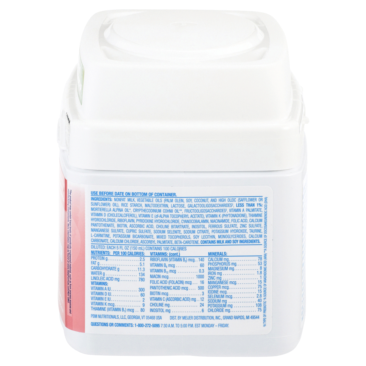 Meijer Meijer, Baby Added Rice Starch Milkbased Powder Infant Formula With Iron 21.5 oz Shipt