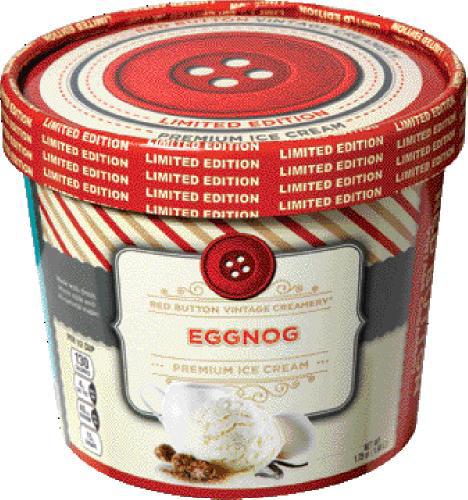 slide 1 of 1, Red Button Creamery Eggnog Ice Cream, 56 oz