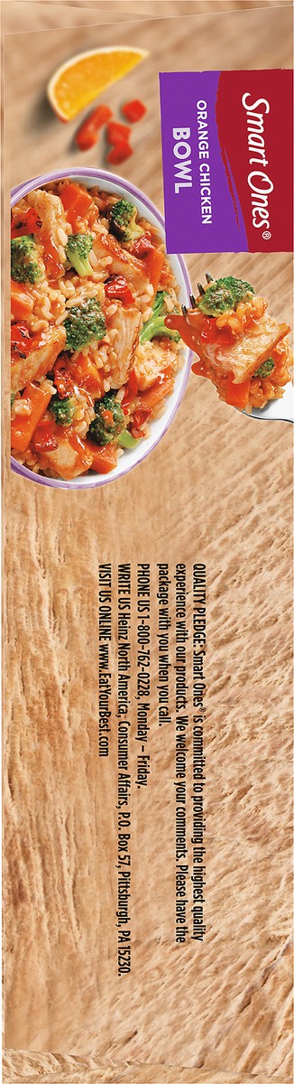 slide 8 of 9, Smart Ones Orange Chicken Bowl with Zesty Seasme Orange Sauce, Vegetables & Brown Rice Frozen Meal, 9 oz Box, 9 oz