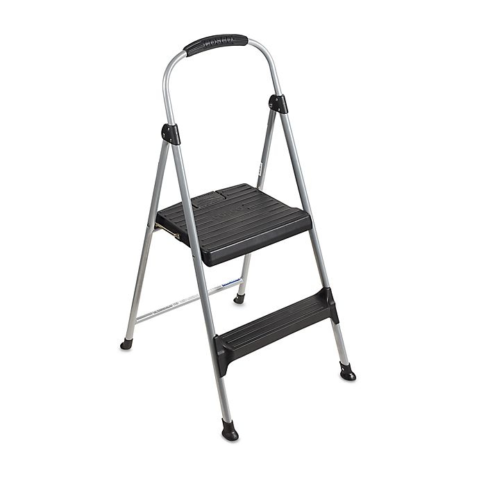 slide 1 of 1, Cosco 2-Step Signature Premium Folding Step Stool, 1 ct