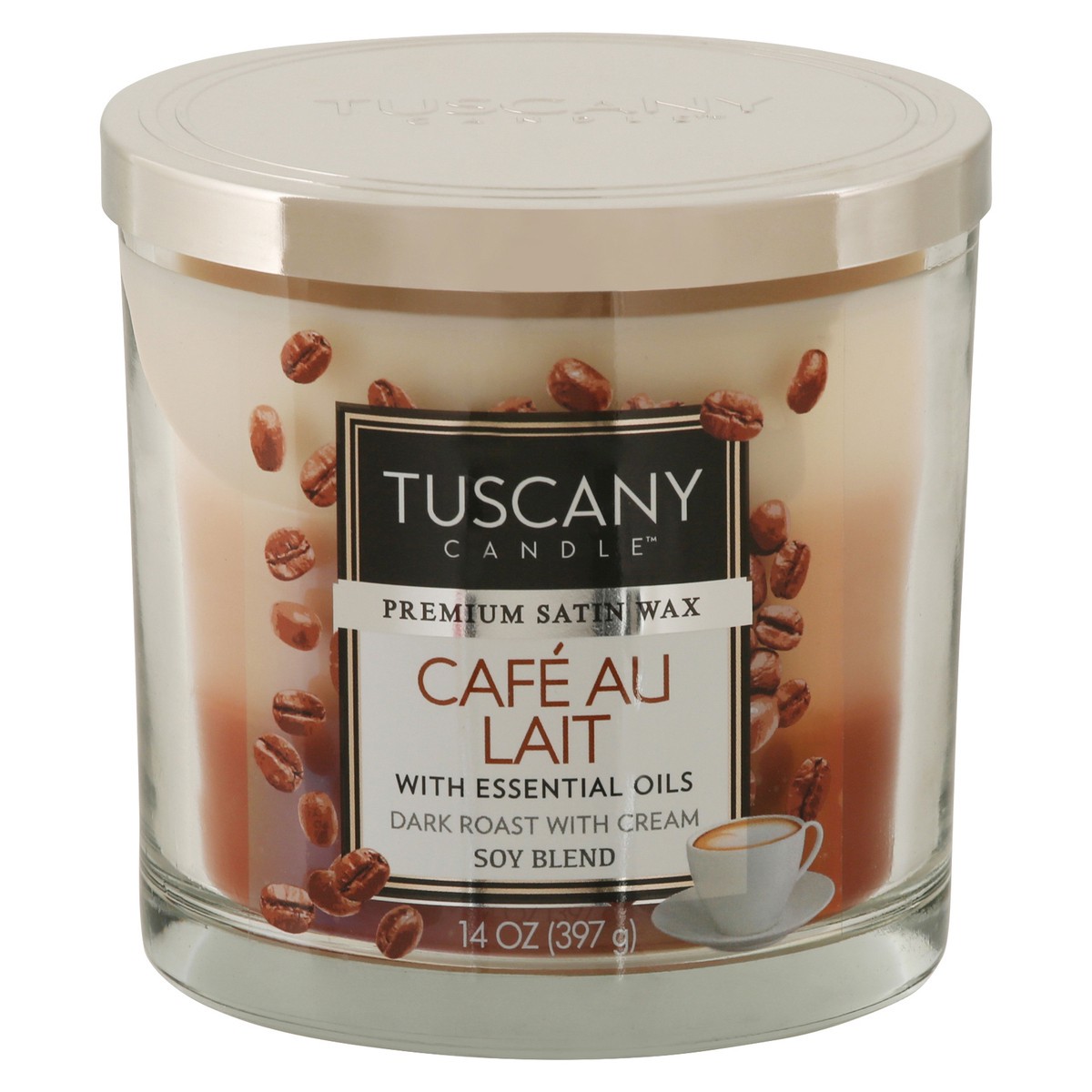 slide 4 of 11, Tuscany Candle Tuscany Cafe Au Lait Candle, 1 ct