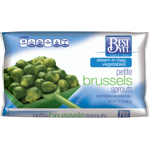 slide 1 of 1, Best Yet Brussel Sprouts Frozen Pet Steamable, 12 oz