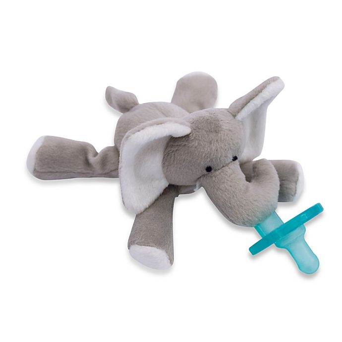 slide 1 of 3, WubbaNub Elephant Infant Pacifier, 1 ct