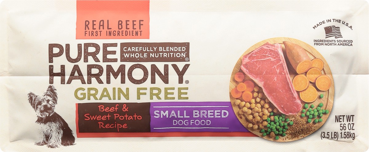 slide 7 of 9, Pure Harmony Small Breed Super Premium Grain Free Beef & Sweet Potato Recipe Dog Food 56 oz, 56 oz