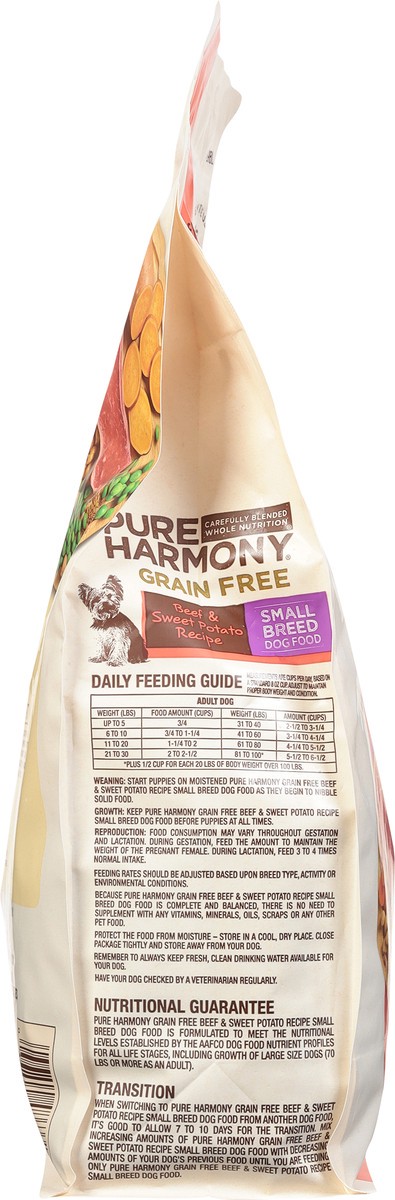 slide 2 of 9, Pure Harmony Small Breed Super Premium Grain Free Beef & Sweet Potato Recipe Dog Food 56 oz, 56 oz