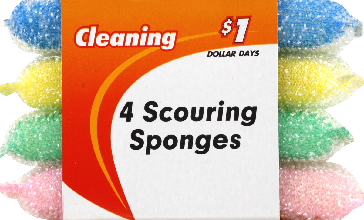 slide 2 of 5, Kingsbridge International Scouring Sponges 4 ea, 4 ct