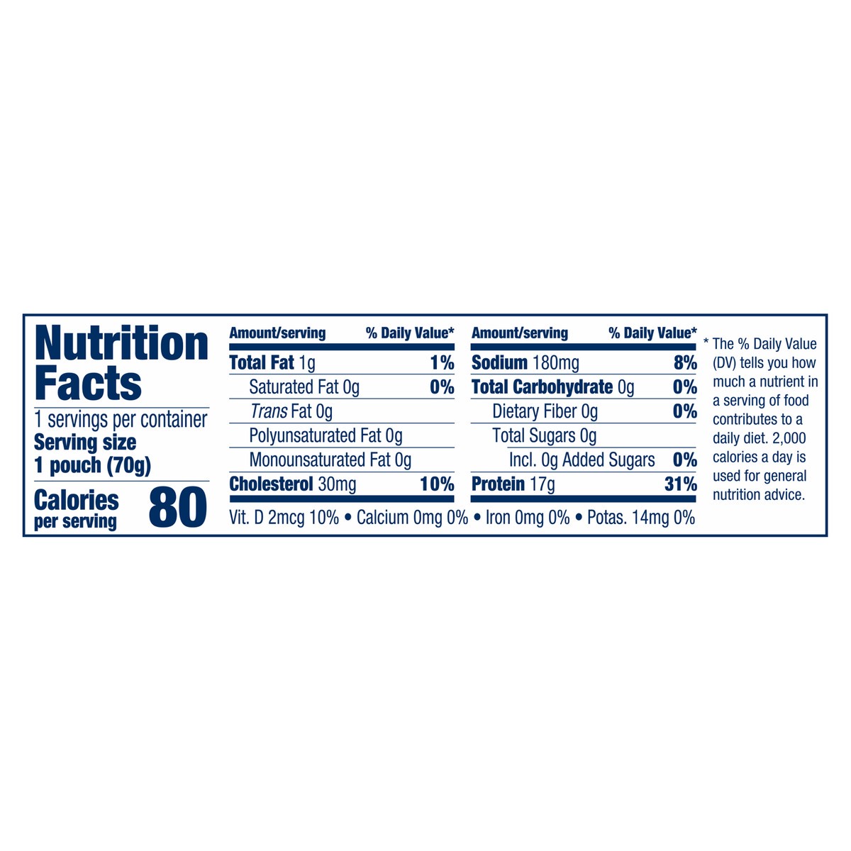 slide 5 of 6, Chicken of the Sea Sustainably Wild-Caught Albacore Tuna in Water Pouch 2.5 ounces, 2.5 oz