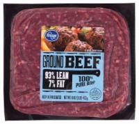 slide 1 of 1, Kroger Ground Beef 93% Lean 7% Fat, 1 lb