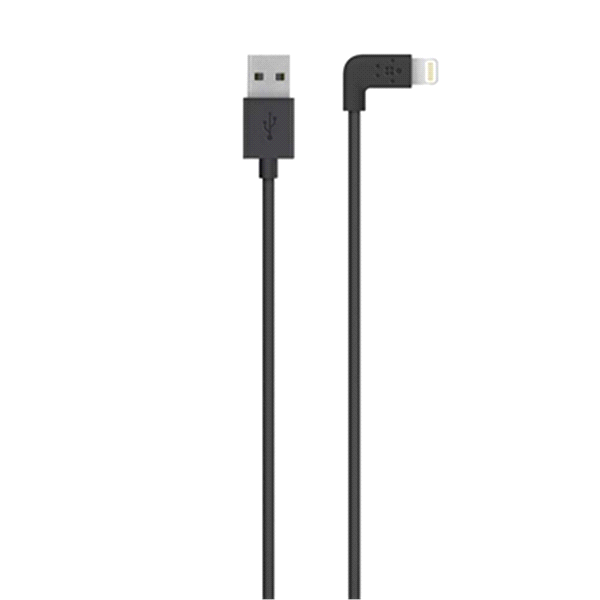 slide 1 of 1, Belkin Lightning to USB Cable - Black, 1 ct