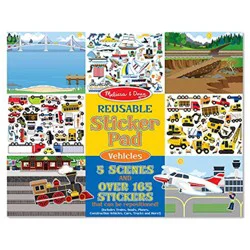 Melissa & Doug Vehicles Reusable Sticker Pad