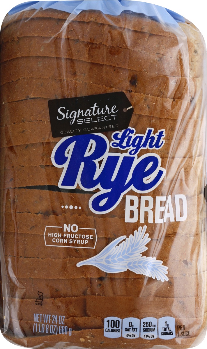 slide 5 of 5, Signature Select Bread Light Rye, 