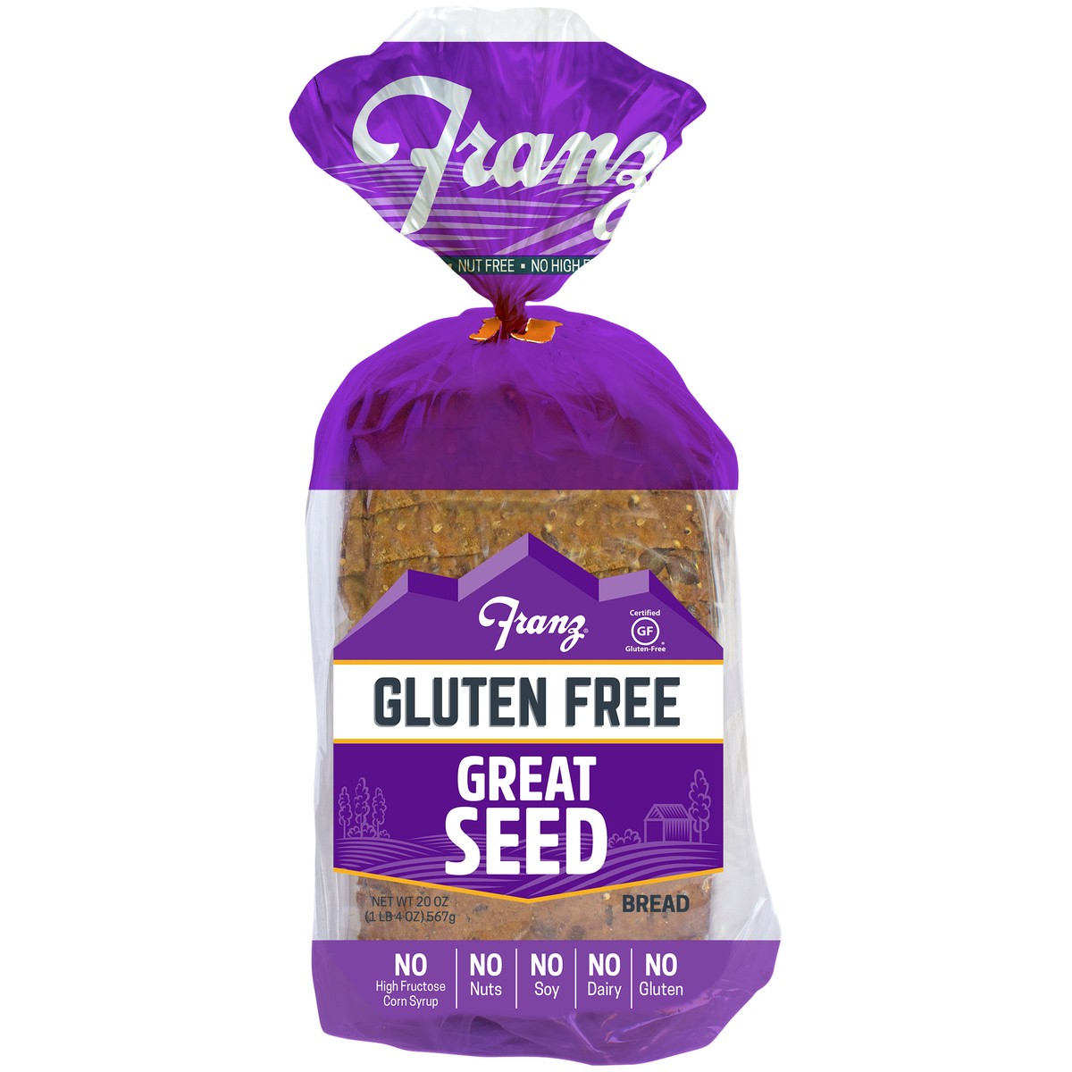 slide 2 of 6, Franz Gluten Free Great Seed Gluten Free Bread 20oz, 20 oz