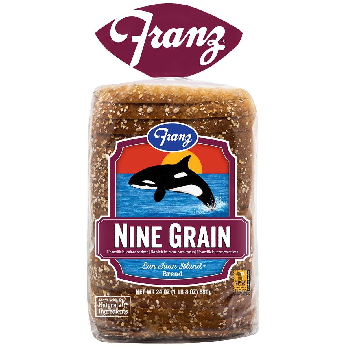 slide 3 of 6, Franz San Juan Island Nine Grain Bread, 24 oz