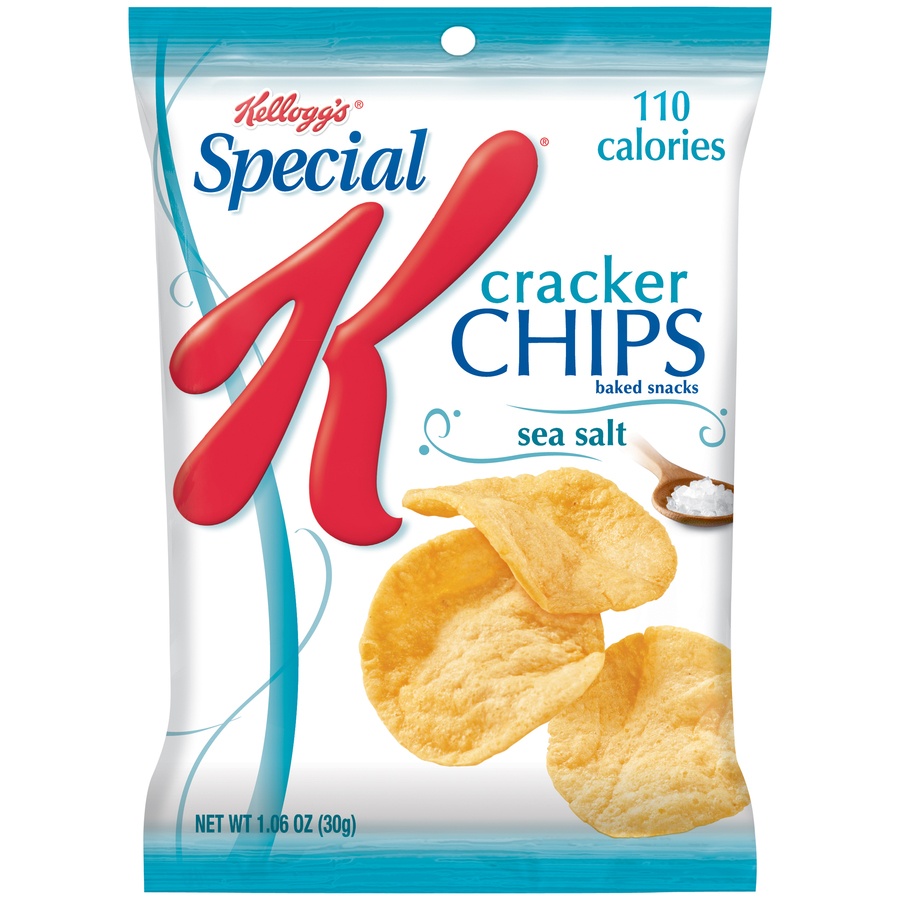 slide 1 of 3, Kellogg's Special K Sea Salt Cracker Chips, 16 oz