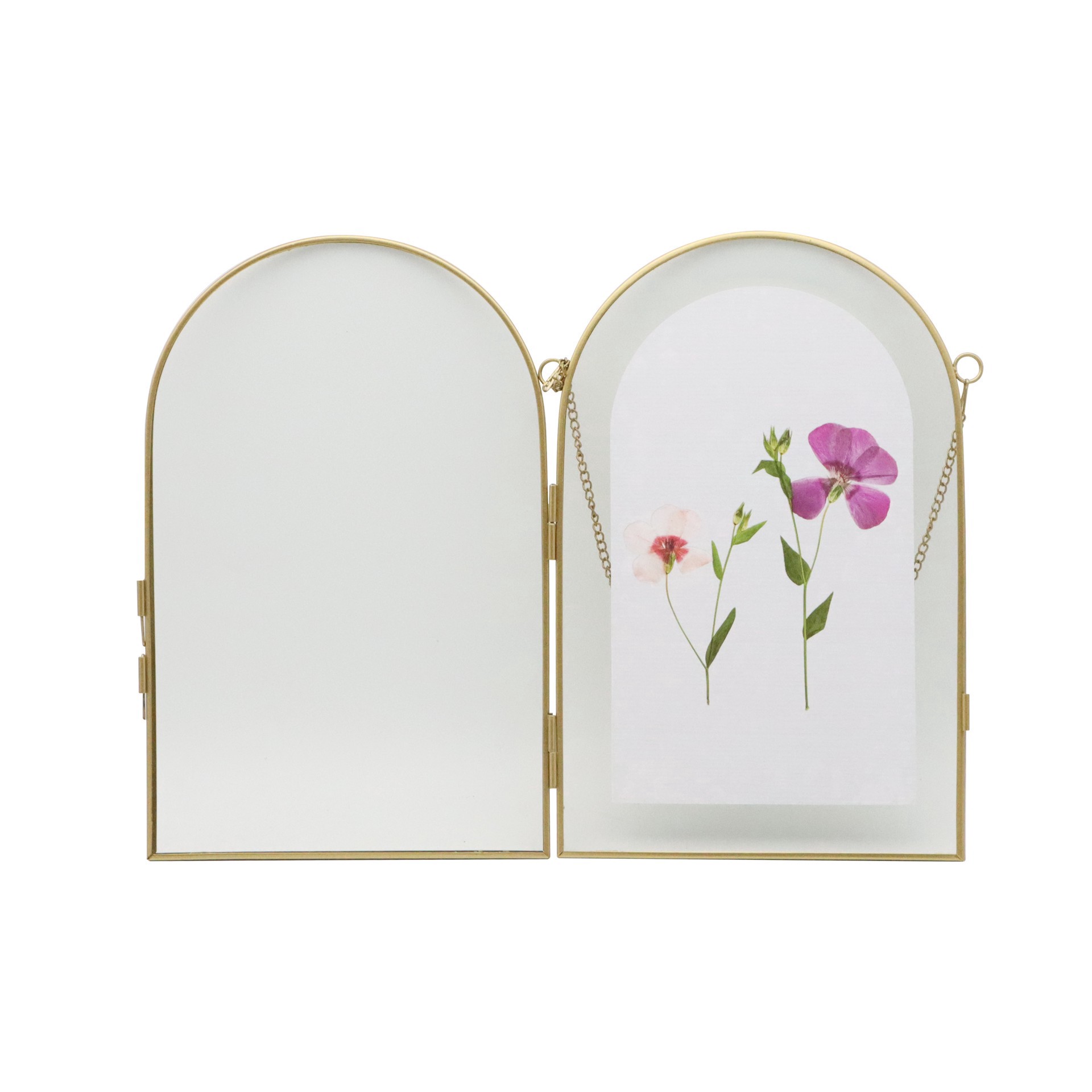 slide 2 of 2, 6" X 9.5" Hanging Oval Glass Frame By Ashland, 6 in x 9.5 in