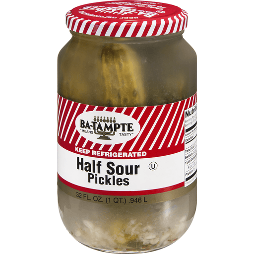 slide 3 of 9, Ba-Tampte Half Sour Pickles, 32 oz