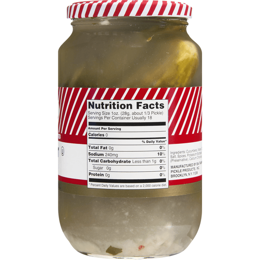 slide 6 of 9, Ba-Tampte Half Sour Pickles, 32 oz