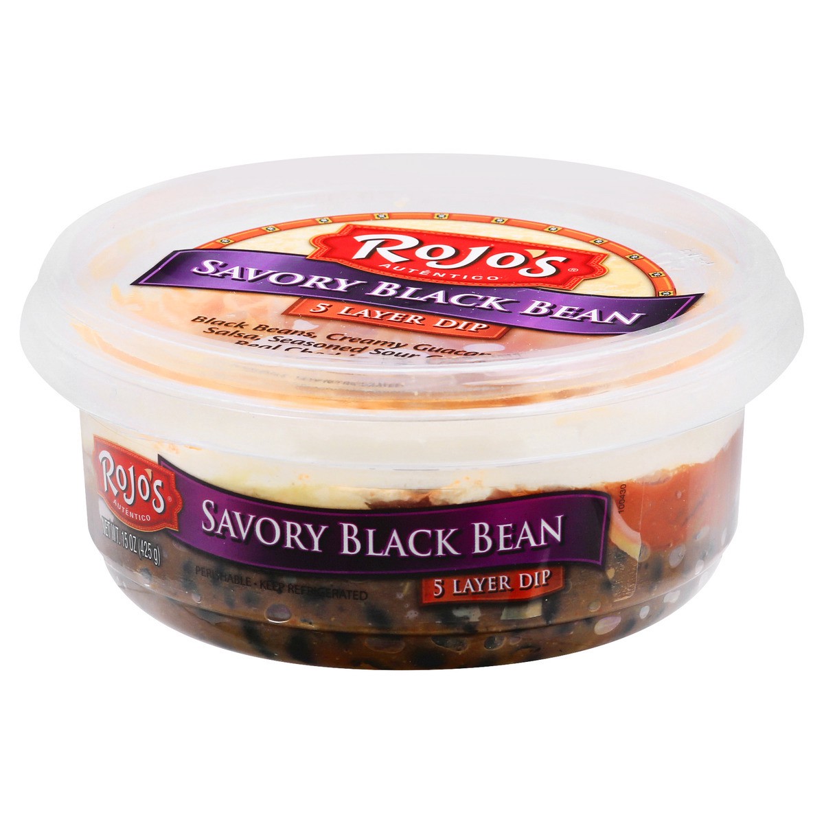 slide 2 of 13, Rojo's Savory Black Bean Dip, 8 oz