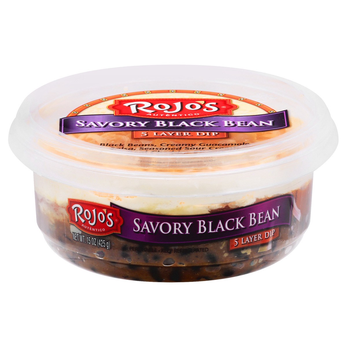 slide 6 of 13, Rojo's Savory Black Bean Dip, 8 oz