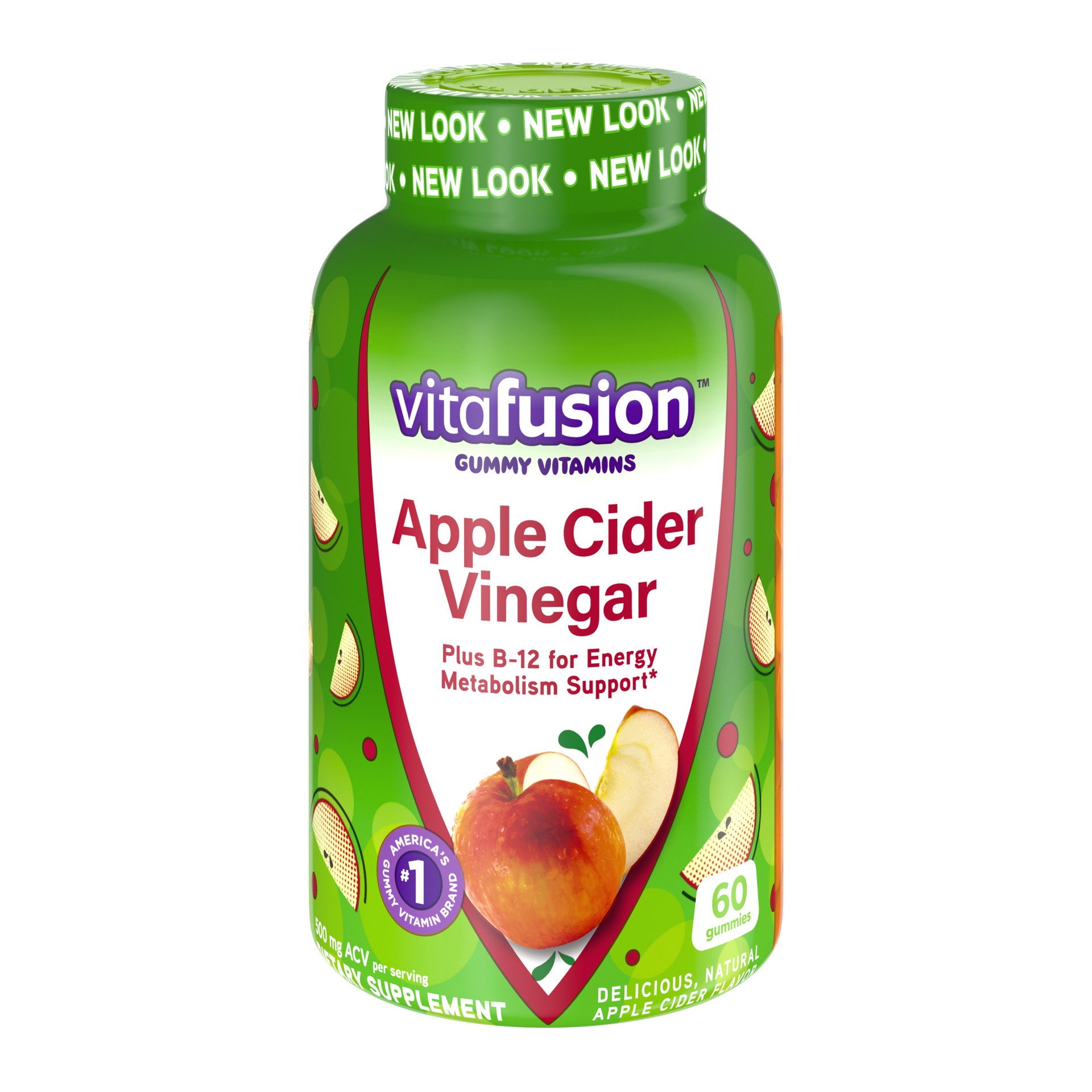 slide 1 of 5, Vitafusion Apple Cider Vinegar, 60 ct