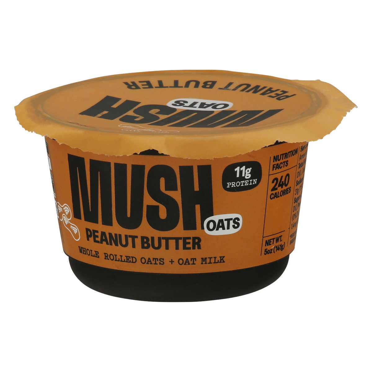 slide 6 of 11, MUSH Peanut Butter Protein Overnight Oats, 1 ct