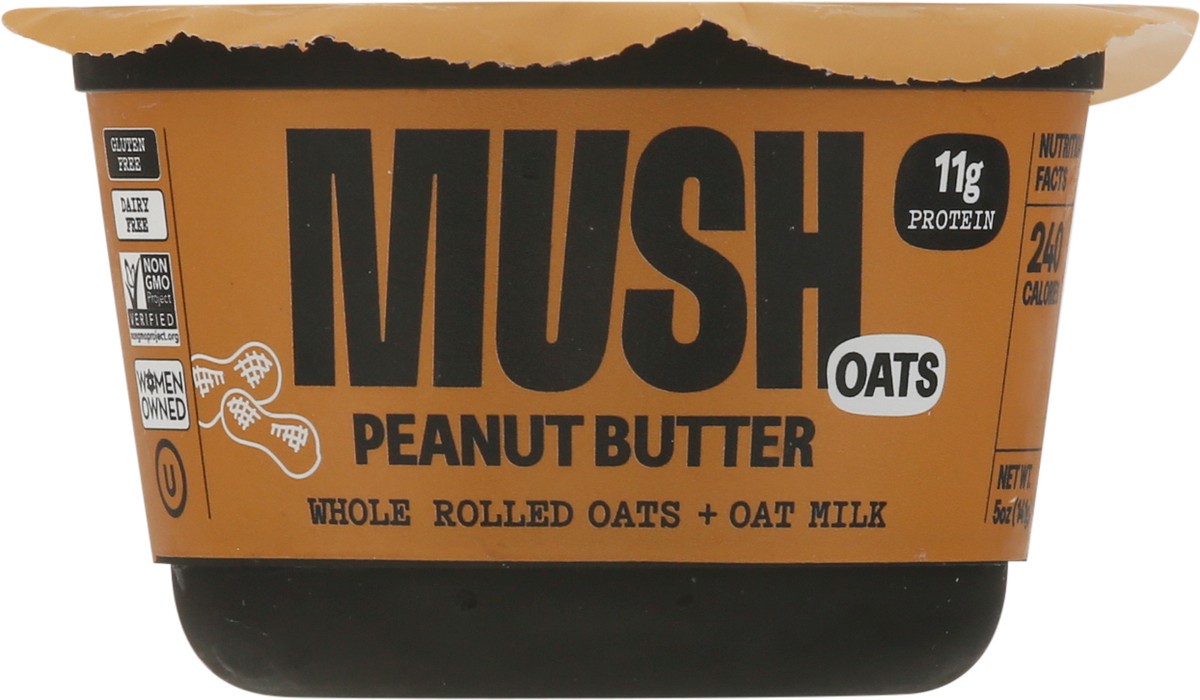 slide 11 of 11, MUSH Peanut Butter Protein Overnight Oats, 1 ct