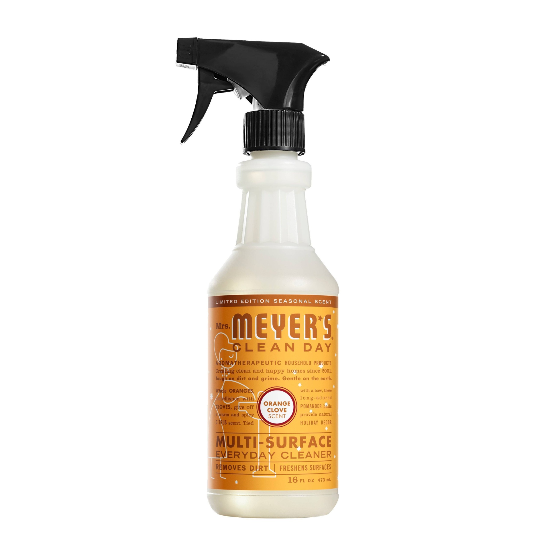 slide 1 of 1, Mrs. Meyer's Clean Day Holiday All Purpose Cleaner - Orange Clove - 16 fl oz, 16 fl oz