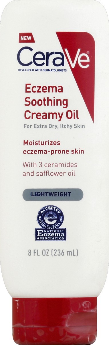 slide 2 of 2, CeraVe Eczema Soothing Creamy Oil, 8 oz