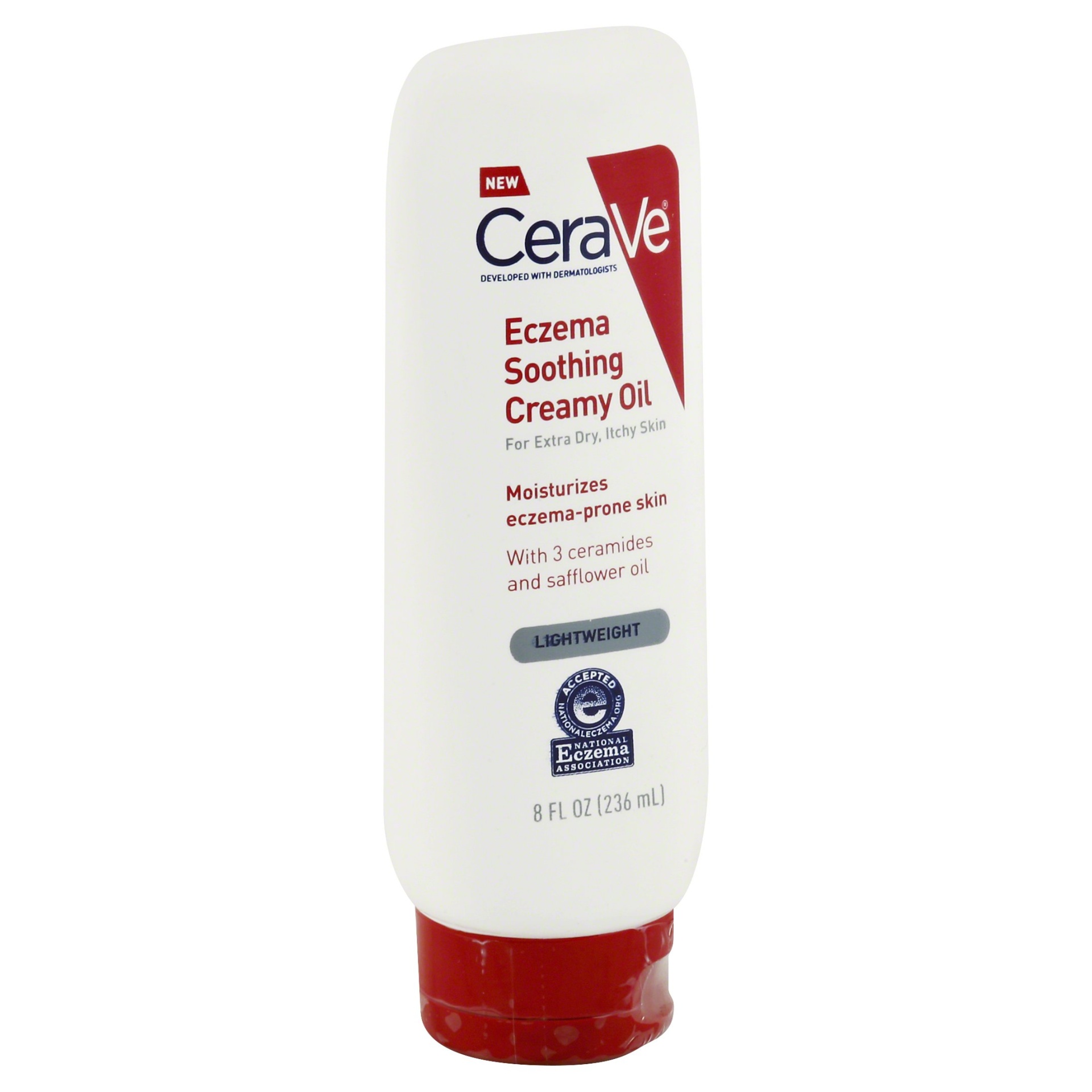 slide 1 of 2, CeraVe Eczema Soothing Creamy Oil, 8 oz