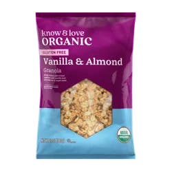 Know & Love Organic Vanilla Almond Granola - 12 oz