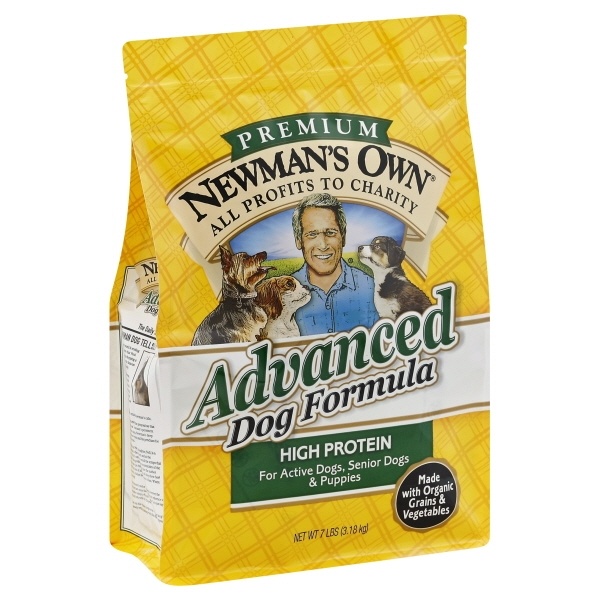 slide 1 of 1, Newman's Own Advanced Dry Dog Food, 7 lb