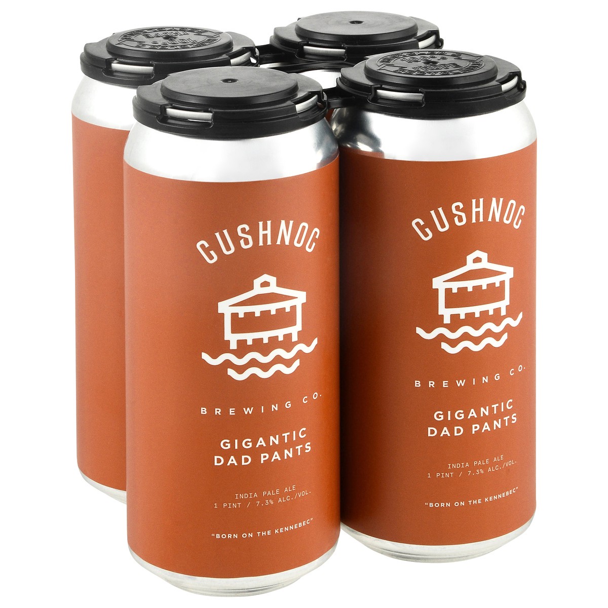 slide 3 of 4, Cushnoc Brewing Co. India Pale Ale Gigantic Dad Pants Beer 4 - 1 pt Cans, 64 oz