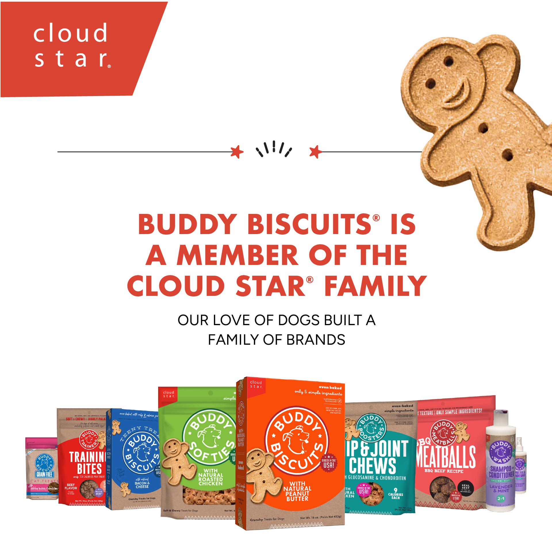 slide 3 of 9, Cloud Star Buddy Biscuits Treats For Dogs, Original Soft & Chewy, Roasted Chicken Flavor, 6 oz