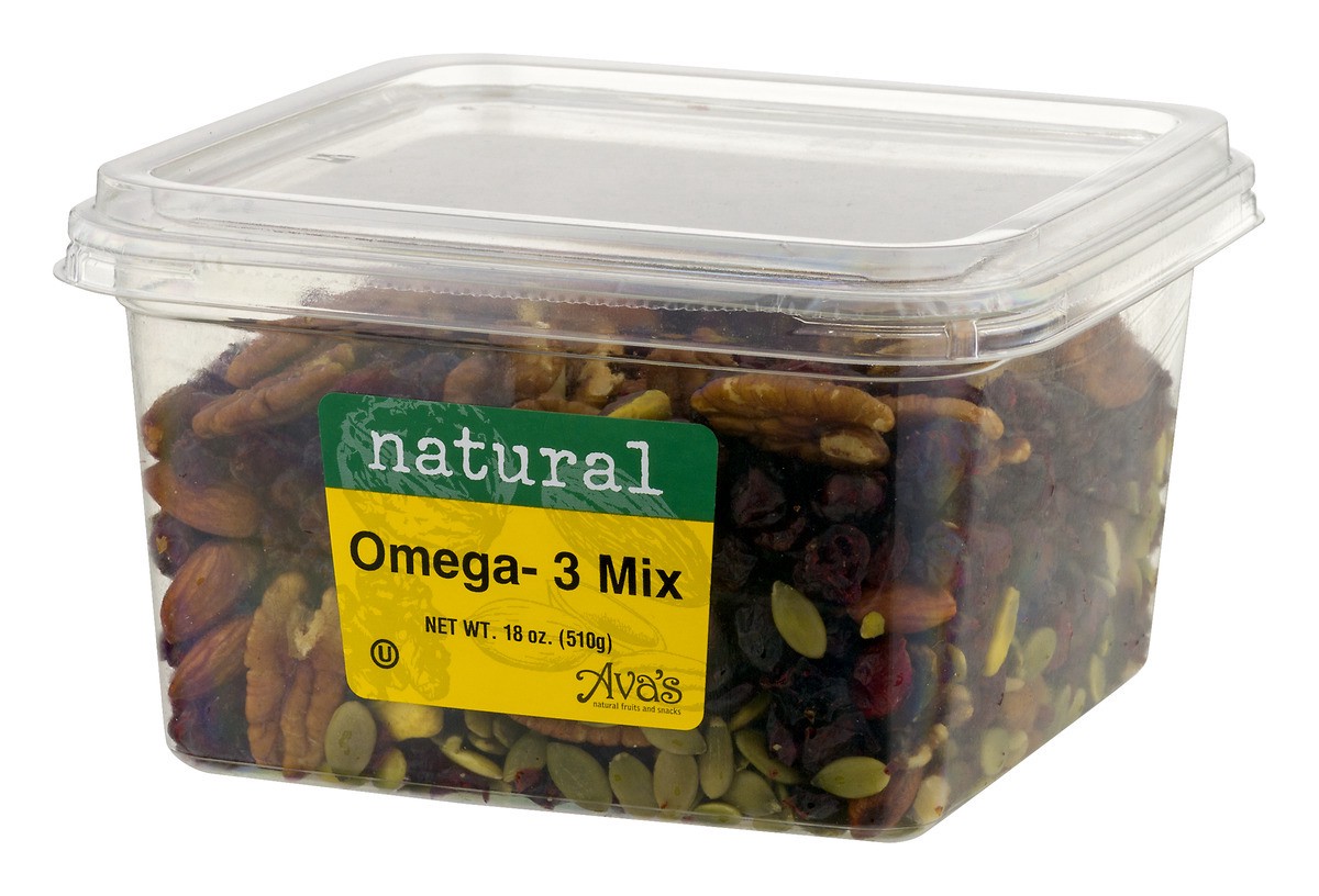slide 7 of 9, Ava's Dried Fruits and Snacks Omega 3 Mix, 18 oz