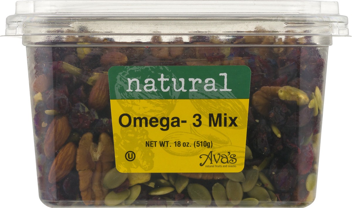 slide 5 of 9, Ava's Dried Fruits and Snacks Omega 3 Mix, 18 oz