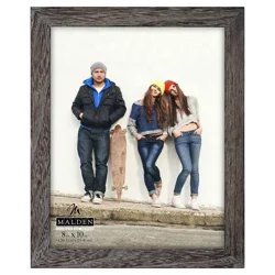 Malden Linear 8" x 10" Gray Ridge Picture Frame