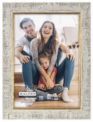Malden Distressed Cream With Gold Inlay Frame 5x7